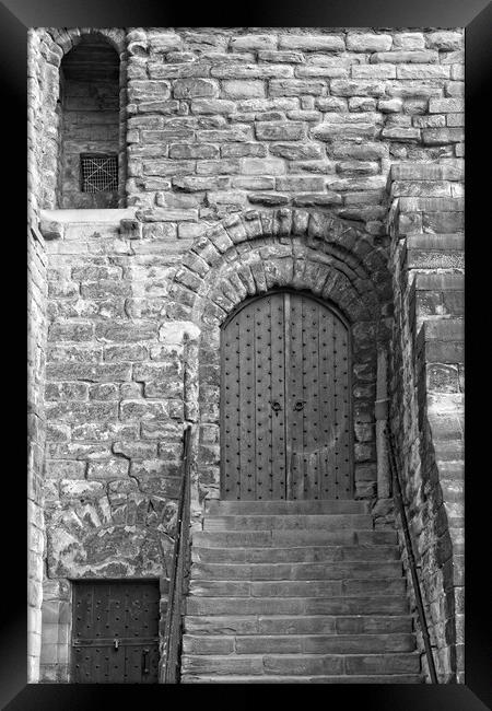 Castle Keep Door, Newcastle Framed Print by Rob Cole