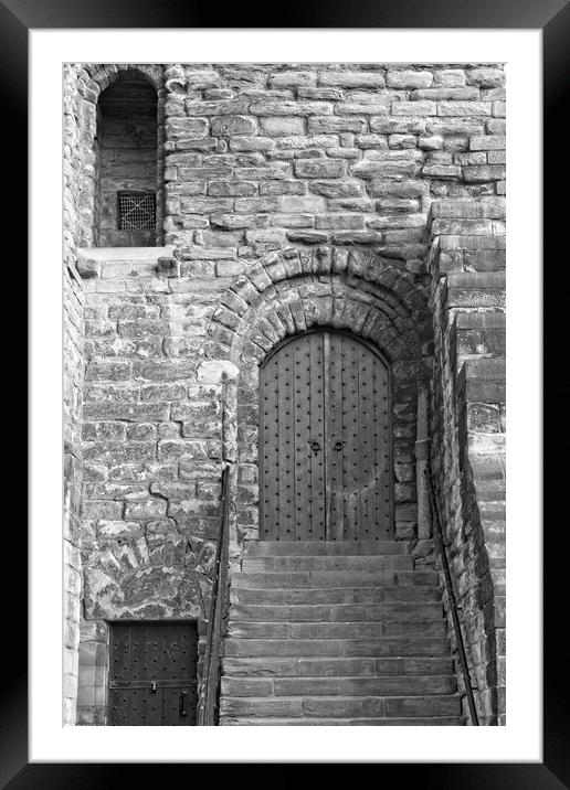 Castle Keep Door, Newcastle Framed Mounted Print by Rob Cole