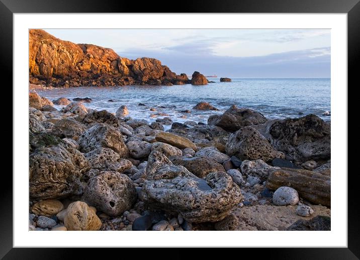 Trow Point, South Sheilds Framed Mounted Print by Rob Cole