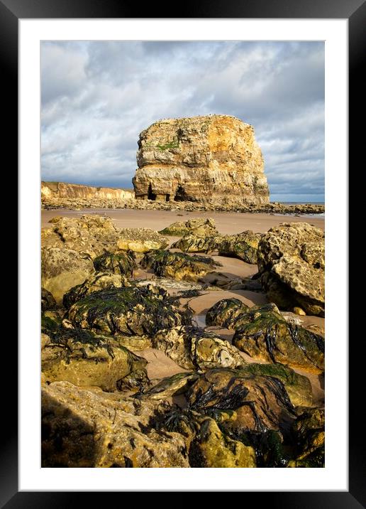 Marsden Rock, Whitburn Framed Mounted Print by Rob Cole