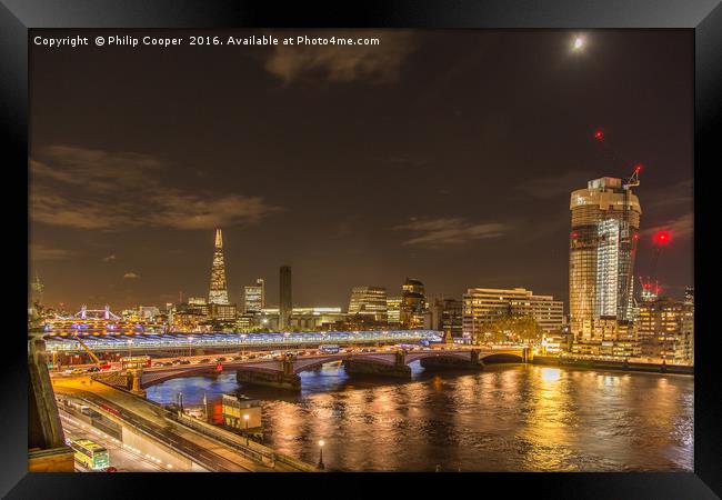 Beetham Tower under construction Framed Print by Philip Cooper