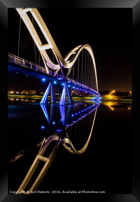 Infinity Bridge Framed Print by Gwil Roberts