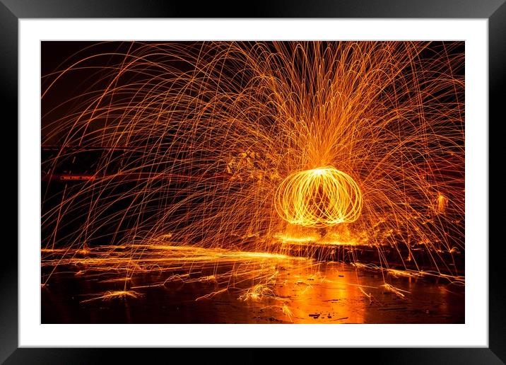 Fire and Ice Framed Mounted Print by Mark Sorrell