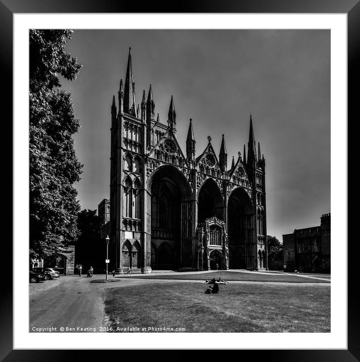 Peterborough Cathedral Framed Mounted Print by Ben Keating
