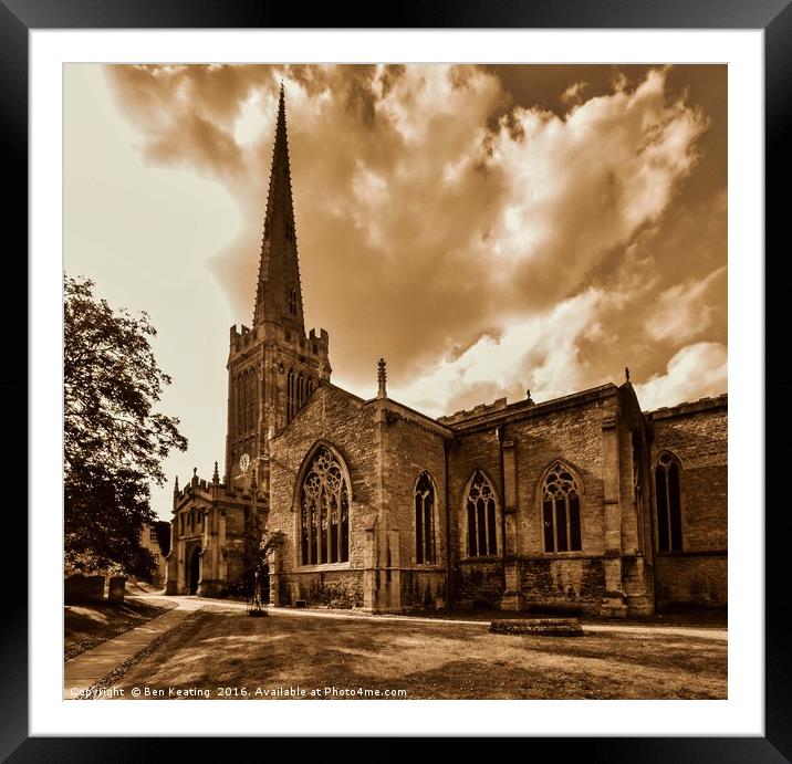 Oundle Church Framed Mounted Print by Ben Keating
