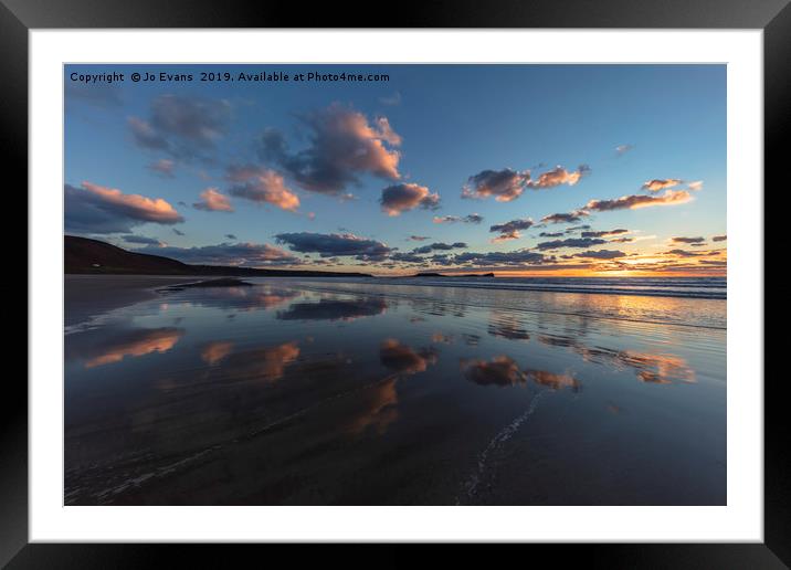 The Sand Mirror Framed Mounted Print by Jo Evans