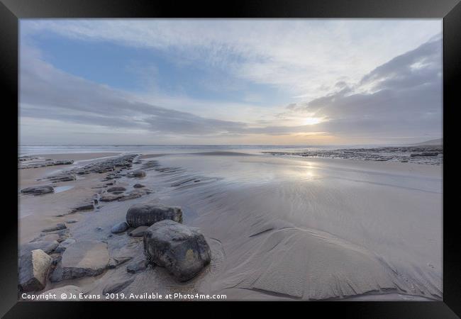 JoEvansThe softness of the evening Framed Print by Jo Evans