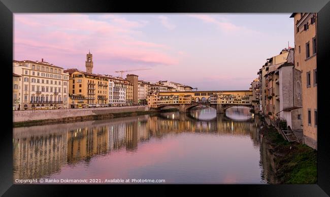 Ponte Vecchio Firenze Framed Print by Ranko Dokmanovic