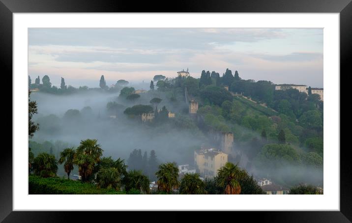 Hill in the mist Framed Mounted Print by Ranko Dokmanovic