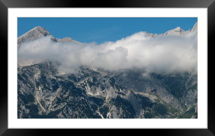  Mountain in the clouds Framed Mounted Print by Ranko Dokmanovic
