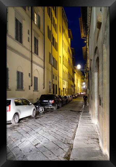 Florance street by night Framed Print by Ranko Dokmanovic