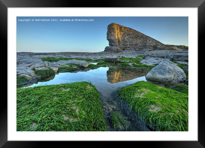 The Sphinx at Nash Point  Framed Mounted Print by Neil Holman