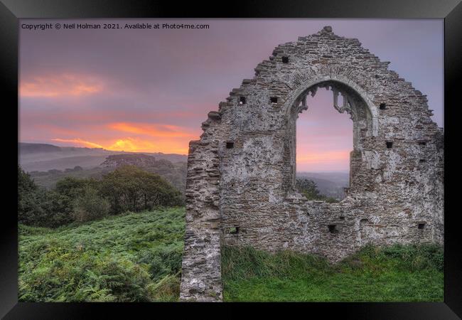 Sunrise at Capel Mair, Margam Framed Print by Neil Holman