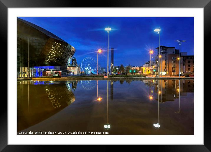 Wales Millennium Centre, Cardiff Framed Mounted Print by Neil Holman