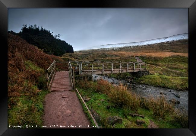 Bridge to the Brecon Beacons Framed Print by Neil Holman