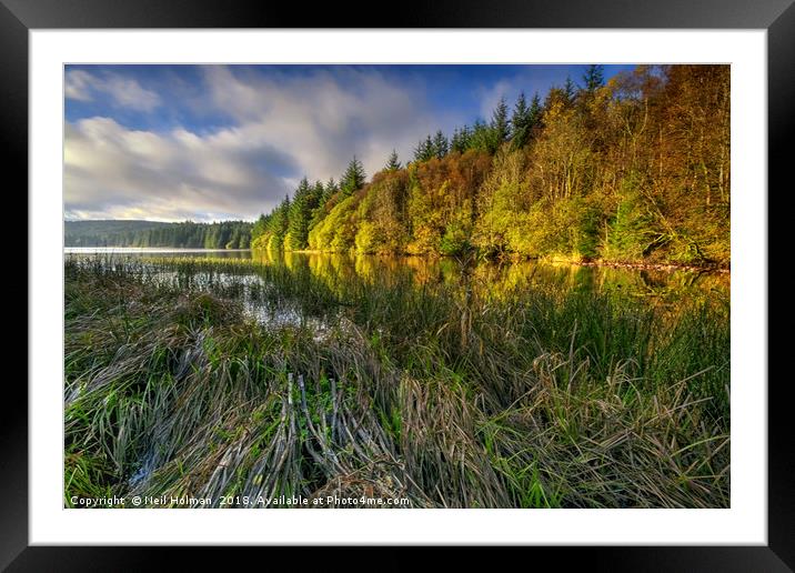 Cantref Reservoir, Brecon Beacon  Framed Mounted Print by Neil Holman