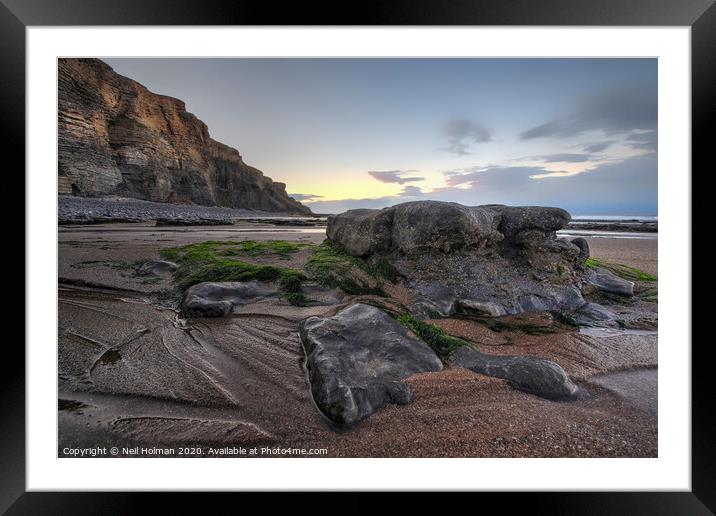 Glamorgan Heritage Coast Framed Mounted Print by Neil Holman