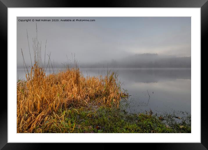 Llwyn-on Reservoir, Brecon Beacons Framed Mounted Print by Neil Holman