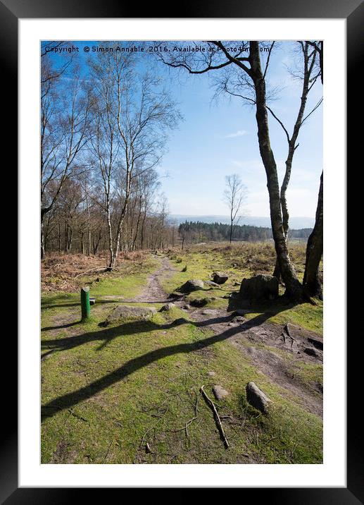 Cromford Moor, Derbyshire Framed Mounted Print by Simon Annable