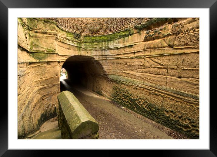 Tunnel Road Framed Mounted Print by Simon Annable