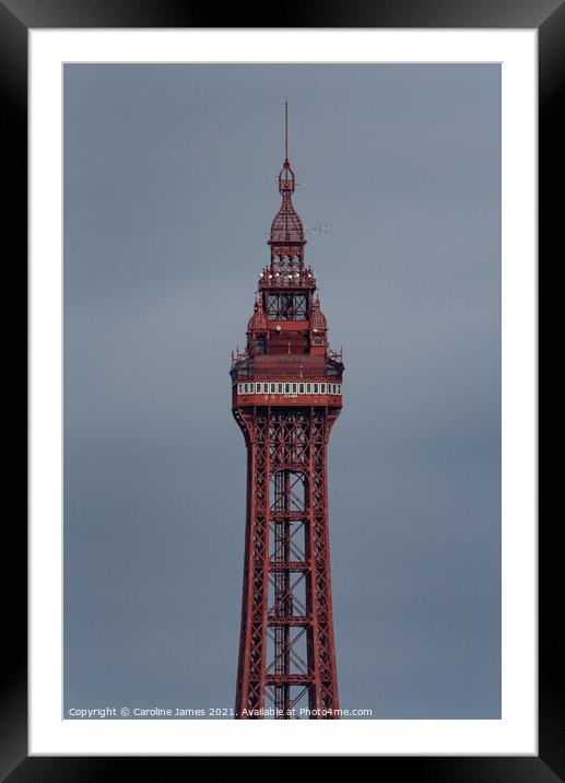 Blackpool Tower Framed Mounted Print by Caroline James