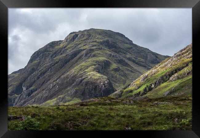 Mountains of Glencoe Scotland Framed Print by Caroline James