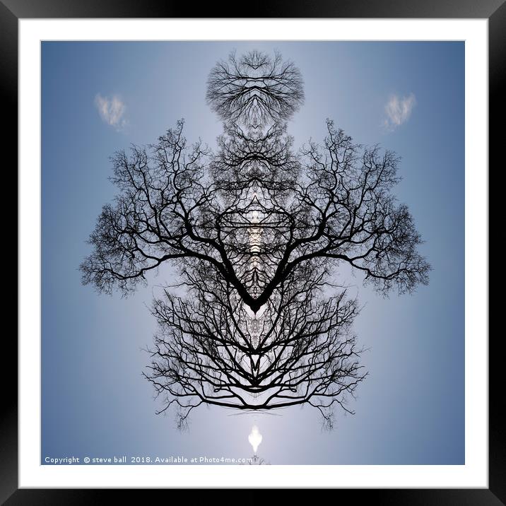 Tree pattern Framed Mounted Print by steve ball