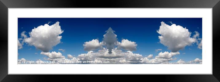 Sky panoramic Framed Mounted Print by steve ball