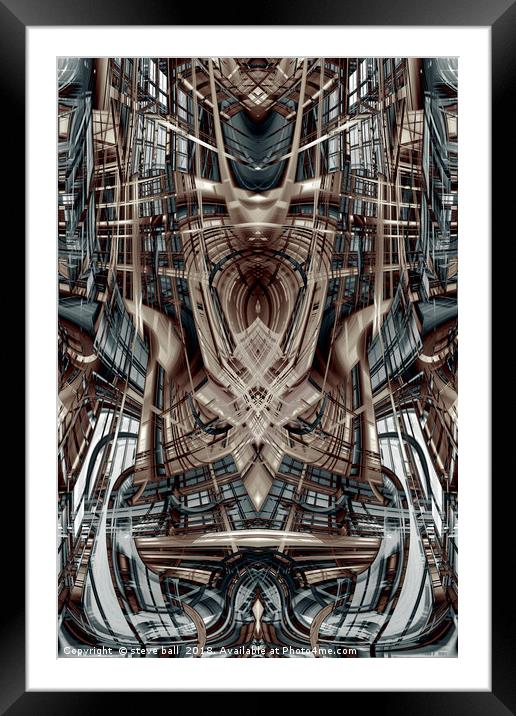 Fantasy architecture Framed Mounted Print by steve ball