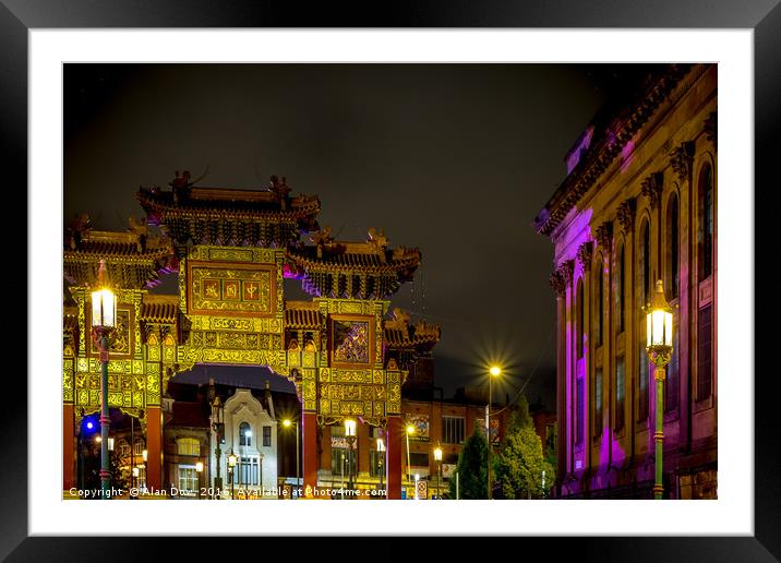 China Town Framed Mounted Print by Alan Dow