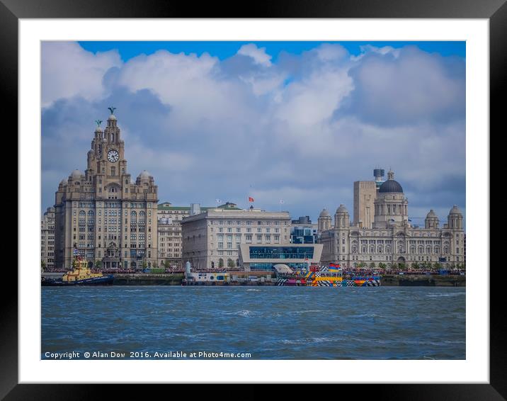 Dazzling Waterfront Framed Mounted Print by Alan Dow