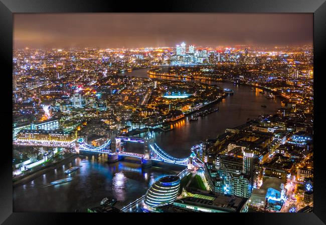 Views from The Shard Framed Print by Owen Gee