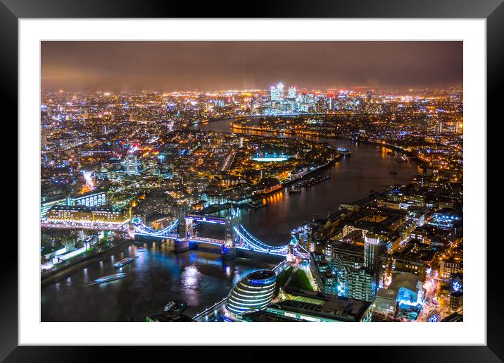 Views from The Shard Framed Mounted Print by Owen Gee