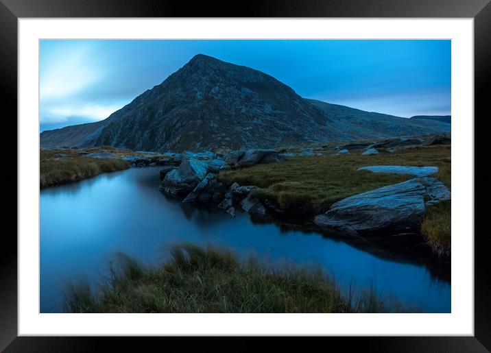 Moonlit Landscape Framed Mounted Print by Owen Gee