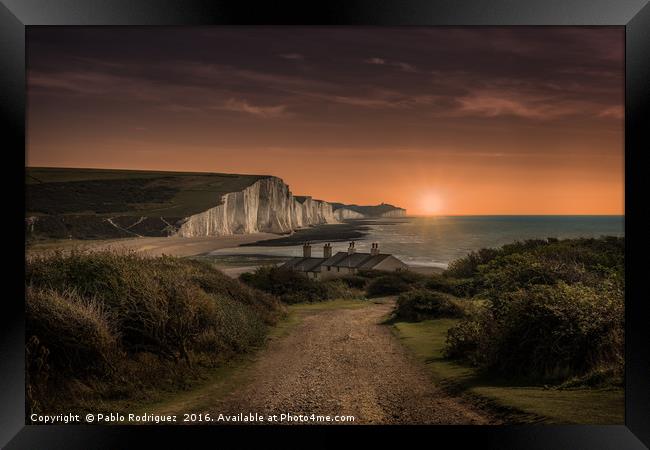 Cuckmere Haven Dawn Framed Print by Pablo Rodriguez