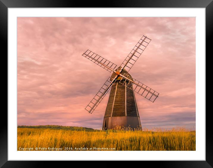 Rottingdean Windmill  Framed Mounted Print by Pablo Rodriguez