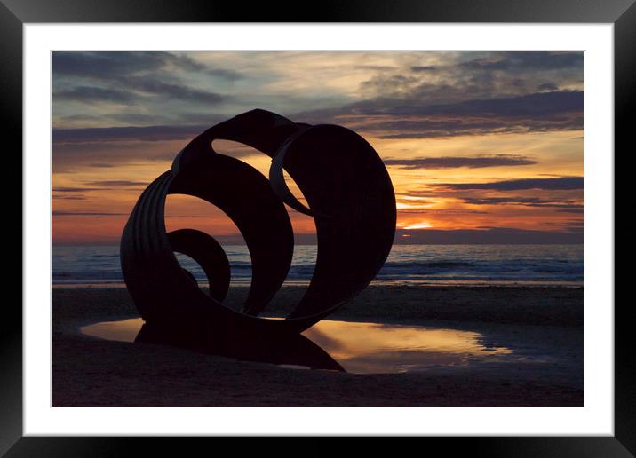 Mary's Shell at Sunset Framed Mounted Print by Carl Blackburn