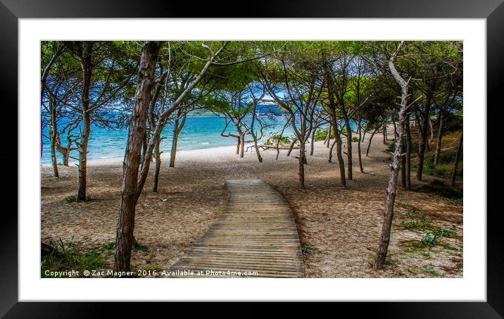 To The Beach! Framed Mounted Print by Zac Magner