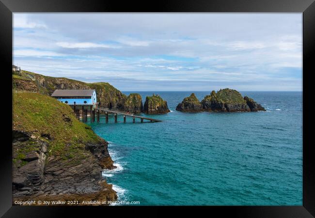 RNLI Padstow Lifeboat station, Cornwall, UK Framed Print by Joy Walker