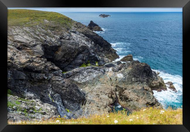 Trevose Head,Cornwall,UK Framed Print by Joy Walker