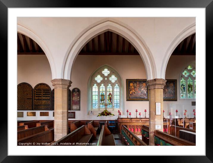 The parish church of Saint Michael, Minehead, Somerset, UK Framed Mounted Print by Joy Walker