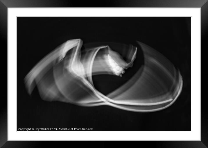 Calla lily abstract image Framed Mounted Print by Joy Walker