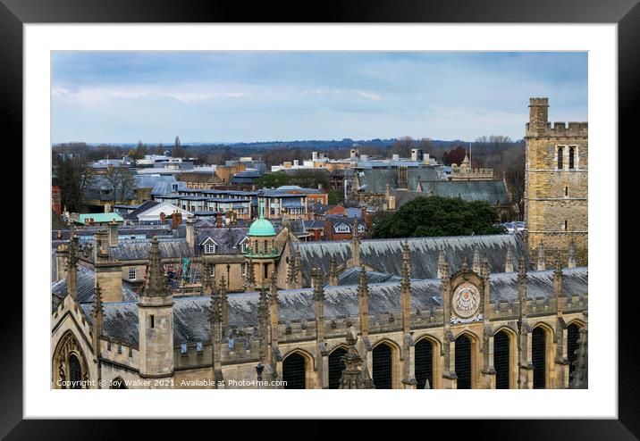 A view of All Souls University, Oxford, England, UK Framed Mounted Print by Joy Walker