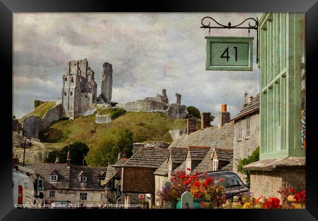 The historic village of Corfe, Dorset, England, UK Framed Print by Joy Walker