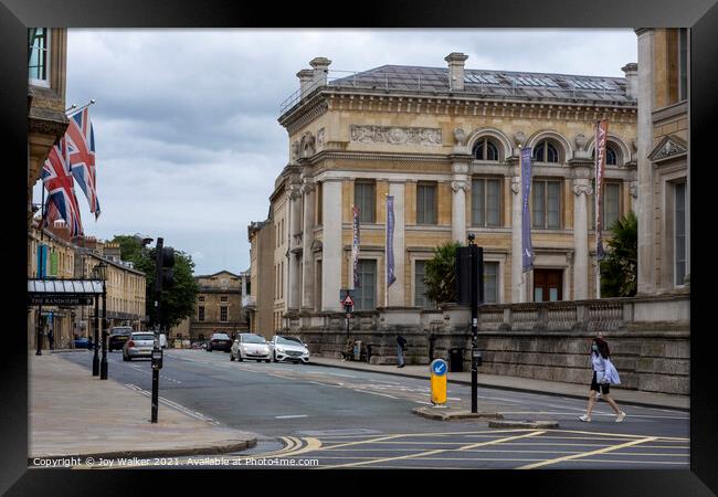 A view of the Ashmolean Museum, Oxford, England, UK Framed Print by Joy Walker