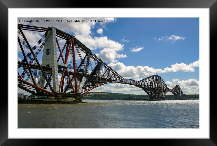 Scotland's Forth Rail Bridge under wraps Framed Mounted Print by Sue Wood