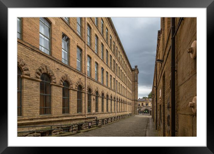 Salts Mill in Saltaire, Yorkshire.  Framed Mounted Print by Ros Crosland