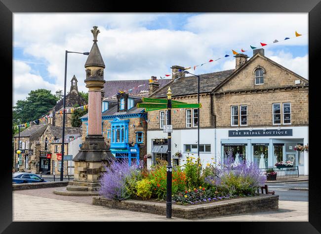 Baildon Village in Yorkshire Framed Print by Ros Crosland