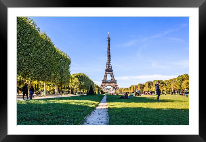 A sunny day in Paris Framed Mounted Print by Marcel de Groot