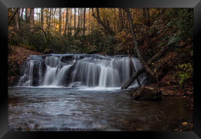 Avery creek Falls Framed Print by Jo Anne Keasler